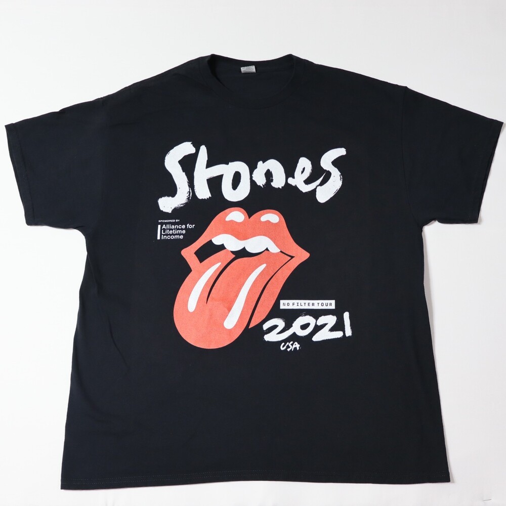 The Rolling Stones Stones 2021 Tour Black XXL T-Shirt 100% Cotton